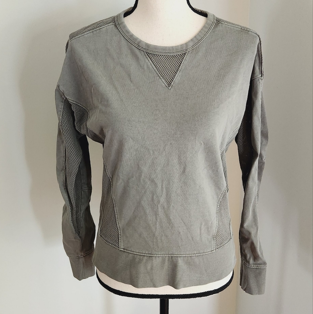 Athleta cruise green sweatshirt pullover small